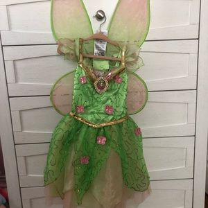 Size 4 girls Tinkerbell costume & wings